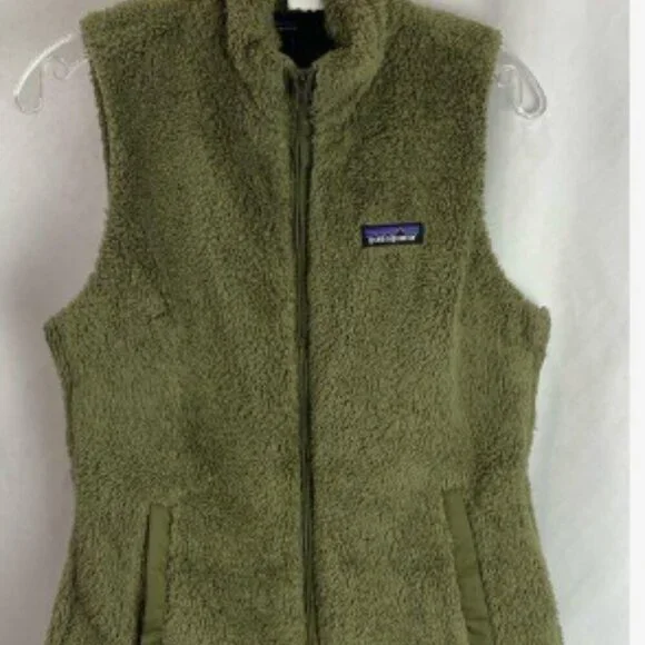 Patagonia Women's Moss Green Fury Full Zip Lined Vintage Retro Vest Size Medium - Picture 5 of 10